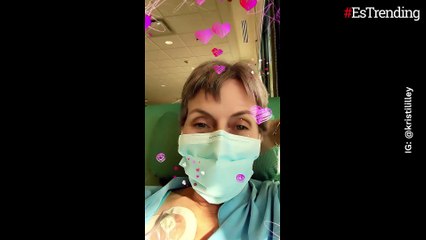 Con el cabello ya corto: Kristina Lilley contó que empezó la quimioterapia para tratar el cáncer que padece