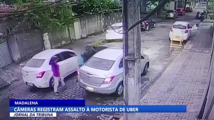 Câmeras registram assalto à motorista de uber na Madalena