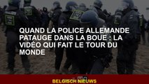 Lorsque la police allemande a pataugé dans la boue: la vidéo qui fait le tour du monde