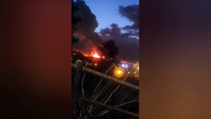 Incendie chez BOLLORE Logistics à Grand Couronne le 16 01 2023