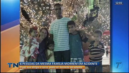 Seis pessoas da mesma família morrem em acidente na BR-101