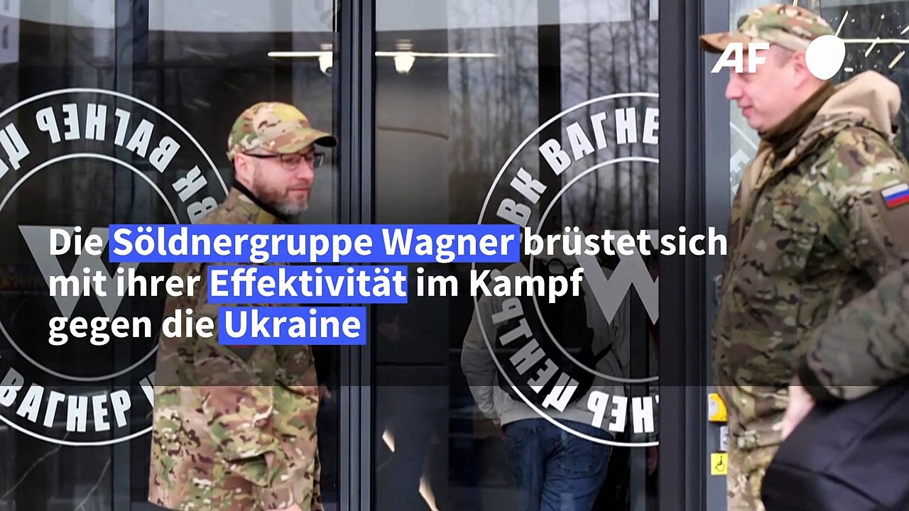 Wagner-Söldner in der Ukraine brüsten sich mit eigener Effektivität