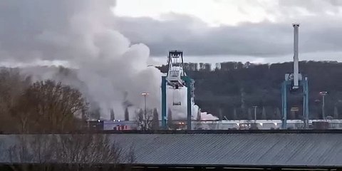 Incendie chez Bolloré Logistics à Grand-Couronne II
