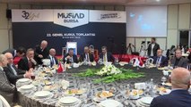 MÜSİAD Başkanı Asmalı, MÜSİAD Bursa Şubesi'nin genel kurulunda konuştu