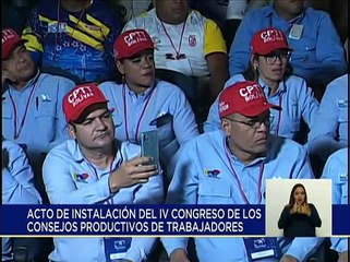 Vpdta. Delcy Rodríguez da inicio al acto de instalación del IV Congreso de los CPTT