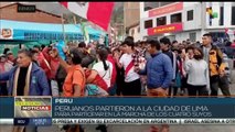 teleSUR Noticias 15:30 16-01: Miles de peruanos se suman a la Marcha de los Cuatro Suyos