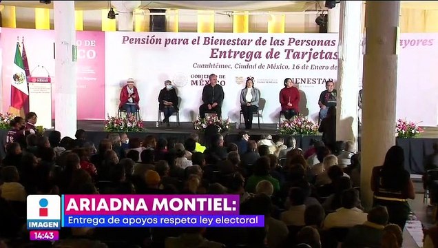 Ariadna Montiel promete entrega de apoyos en Edoméx y Coahuila antes de las precampañas