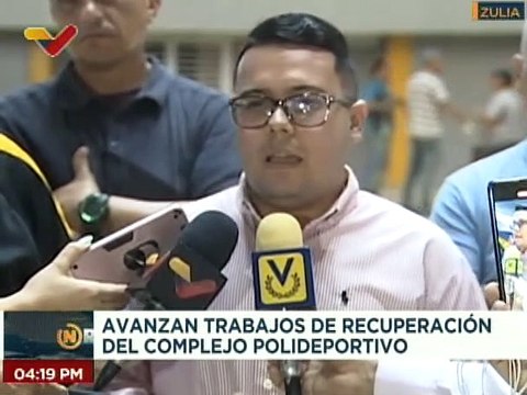 Avanzan trabajos de recuperación del Complejo Polideportivo Luis Aparicio Montiel del estado Zulia