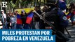 Protestas por salarios bajos en Venezuela