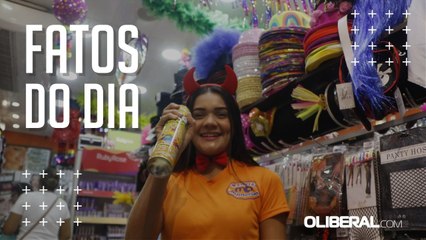 Download Video: Centro comercial de Belém ainda tem baixa movimentação na procura de itens para o carnaval