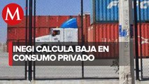 Consumo privado cayó al cierre de 2022, estima el Inegi