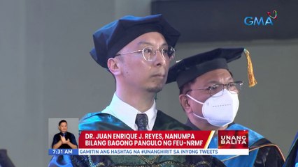 Dr. Juan Enrique J. Reyes, nanumpa bilang bagong pangulo ng FEU-NRMF | UB