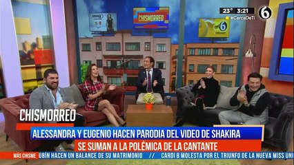 Eugenio Derbez y Alessandra Rosaldo parodian canción de Shakira