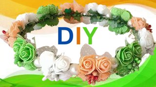 Making Tricolor Premium Tiara Crown Headpiece for Republic Independence Day | Tiranga DIY Crafts