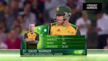 Australia vs west Indies : David Warner Smashing Knock 67 Runs off 29 Balls : David Warner Batting Highlights