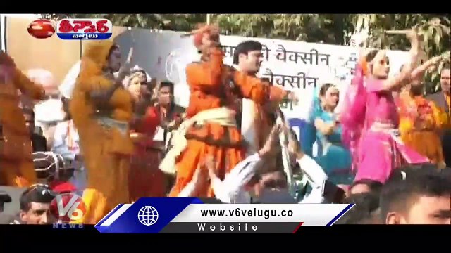 PM Modi Holds Roadshow In Delhi As BJP National Executive Begins _ V6 Teenmaar