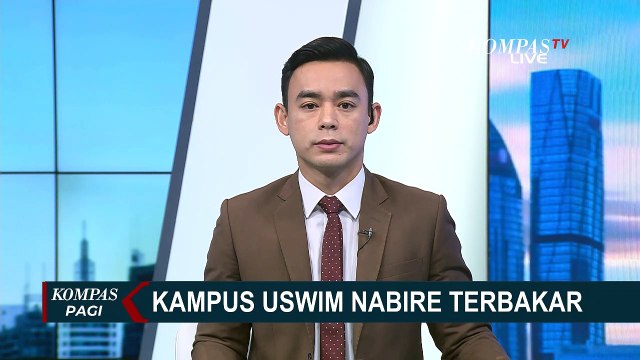 Kebakaran Hebat Melanda Kampus Universitas Wiyata Mandala Nabire, 20 Ruang Kelas Hangus!