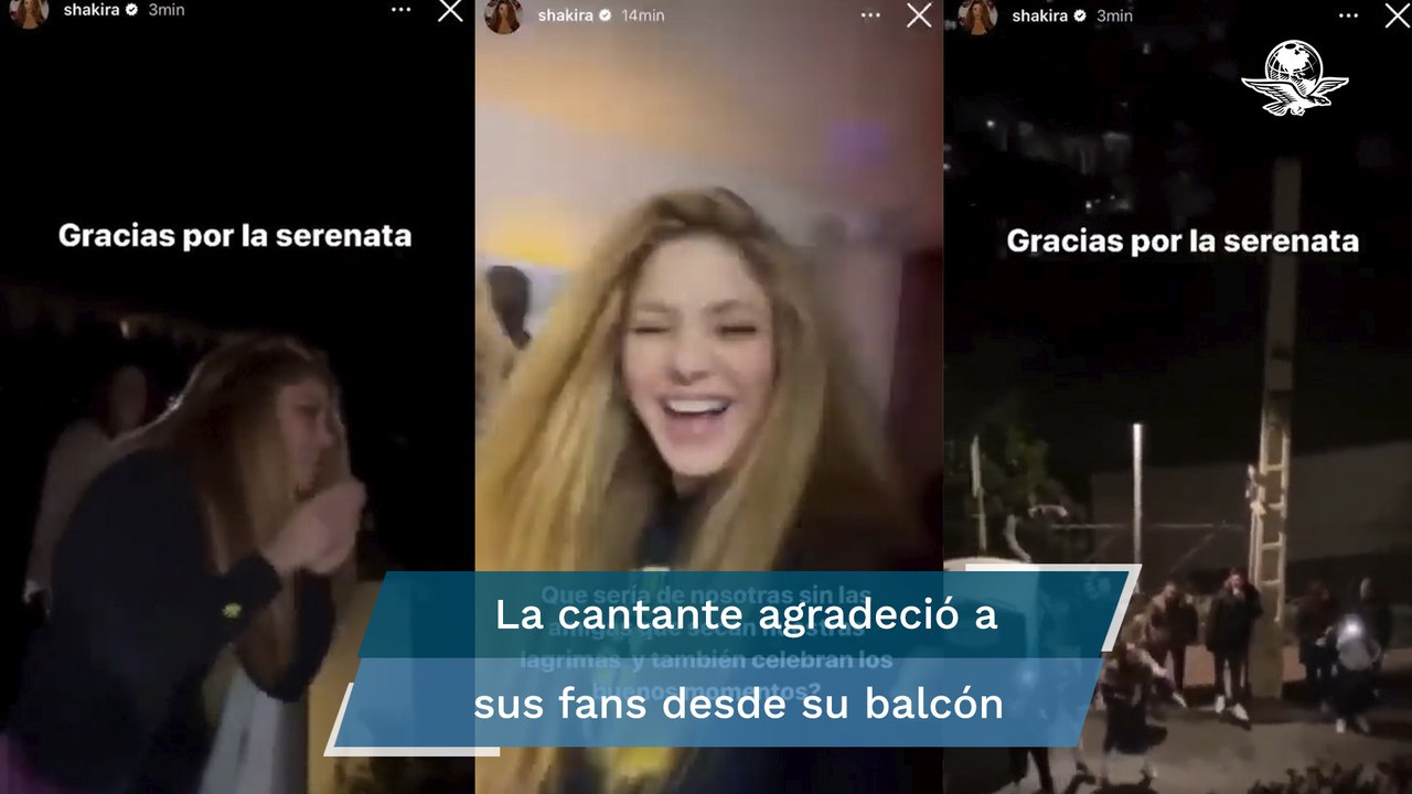 Fans de Shakira le llevan serenata y cantan a todo pulmón su nueva canción 