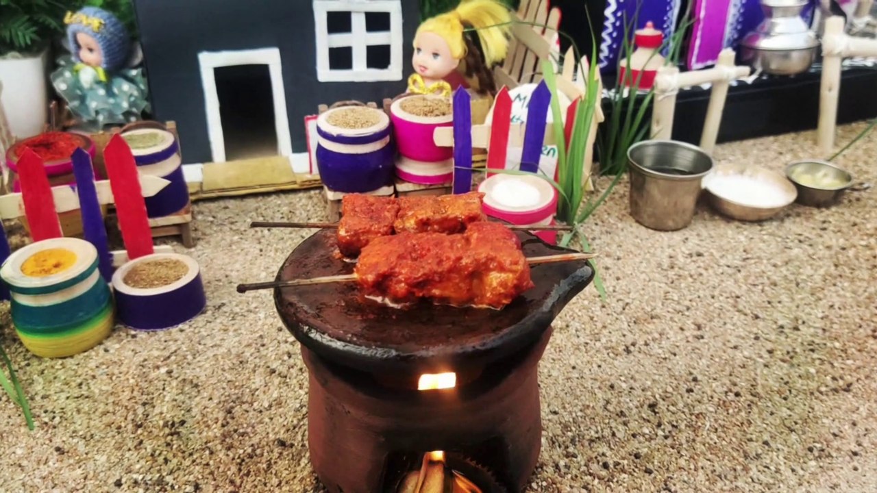 Testy Chicken Tikka & Delicious Chatni | Miniature Cooking | होटल जैसा Easy & Testy Chicken Recipe | How do you make chicken tika?