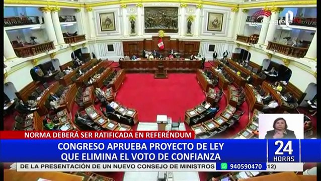 Congreso aprueba proyecto que elimina el voto de confianza al Gabinete Ministerial