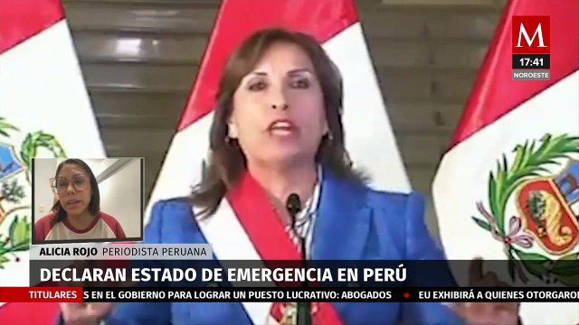 Vivimos una situación de descontrol en las calles de Perú: Alicia Rojo, periodista