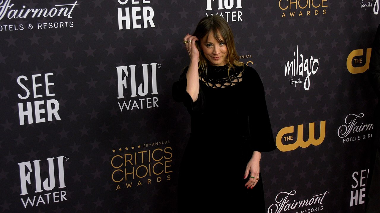 Kaley Cuoco 2023 Critics Choice Awards Red Carpet Arrivals
