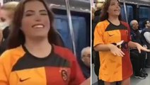 Yolcular neye uğradığını şaşırdı! Galatasaray formalı kadın taraftardan eşi benzeri görülmemiş hareket
