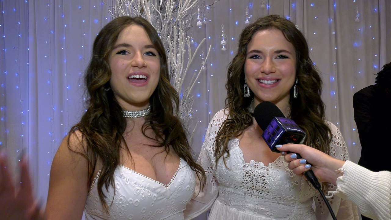 Bianca & Chiara D'Ambrosio Interview at Anais & Mirabelle Lee's Sweet 16 Birthday Bash in Los Angeles