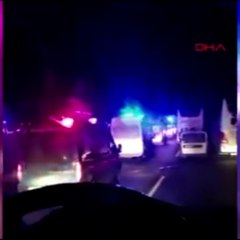 Mersin'de otobüsle tır çarpıştı