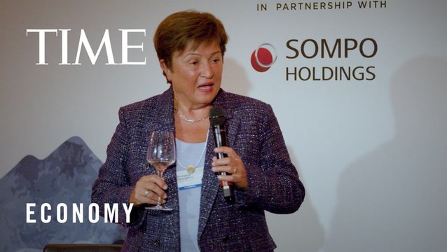 IMF Chief Urges Greater Cooperation at TIME100 Dinner in Davos