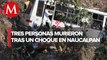 Tres personas murieron y 35 resultaron heridas tras el choque de un microbús en Naucalpan, EdoMéx