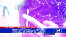 Carmen de la Legua: fiscalizador es acuchillado por mototaxista luego de decirle que se estacione bien