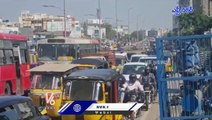 RTC Bus Stopped Due To Technical Issues, Ambulances Stuck In Heavy Traffic Jam At LB Nagar _ V6 News