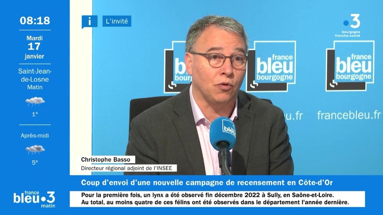 Recensement : Christophe Basso, directeur régional adjoint de l'Insee ...