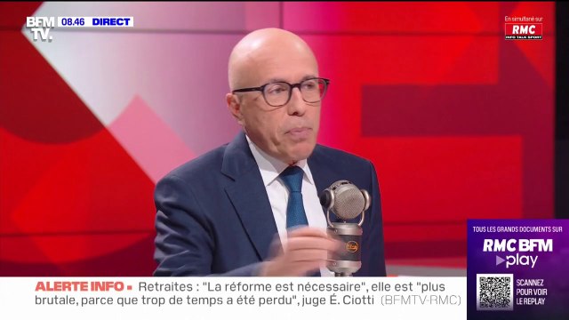 C'est une menace inacceptable en démocratie : Éric Ciotti répond à la CGT énergie qui menace de couper l'électricité aux élus partisans de la réforme des retraites