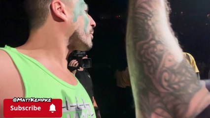 BRAY WYATT BREAKS CHARACTER, BROKEN FINGER, DURING WWE MIAMI LIVE EVENT!!