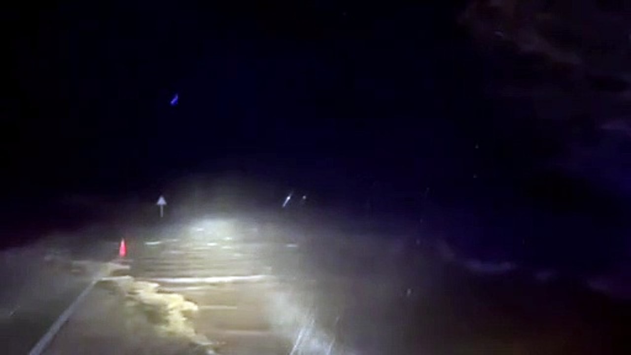 Inundación de la carretera de El Royo