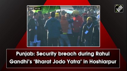 Punjab: Security breach during Rahul Gandhi’s ‘Bharat Jodo Yatra’ in Hoshiarpur