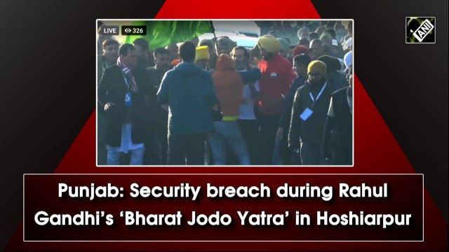 Punjab: Security breach during Rahul Gandhi’s ‘Bharat Jodo Yatra’ in Hoshiarpur