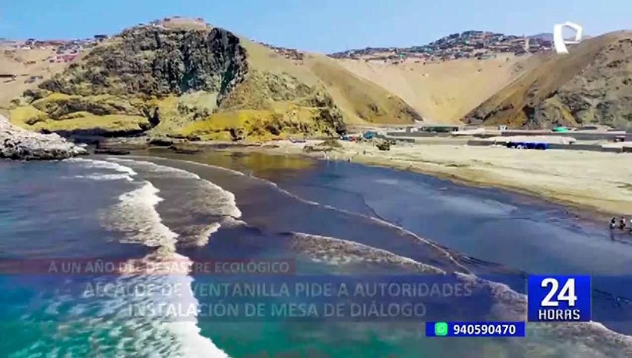 Ventanilla: petróleo sigue en playas a un año del derrame de Repsol