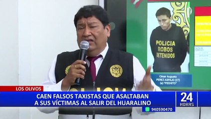 "Los rufianes del Ermitaño": caen falsos taxistas que asaltaban a sus víctima al salir del Huaralino