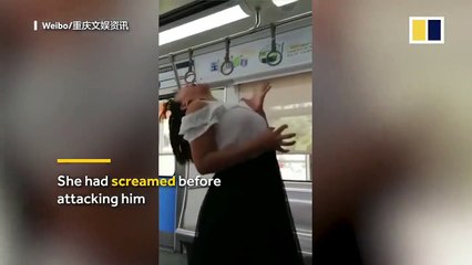 Çin'de tüyler ürperten olay! Üzerine atlayıp yüzünü parçaladı