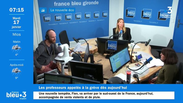 Catherine Dudes, secrétaire départementale de la FSU en Gironde, invitée de France Bleu Gironde