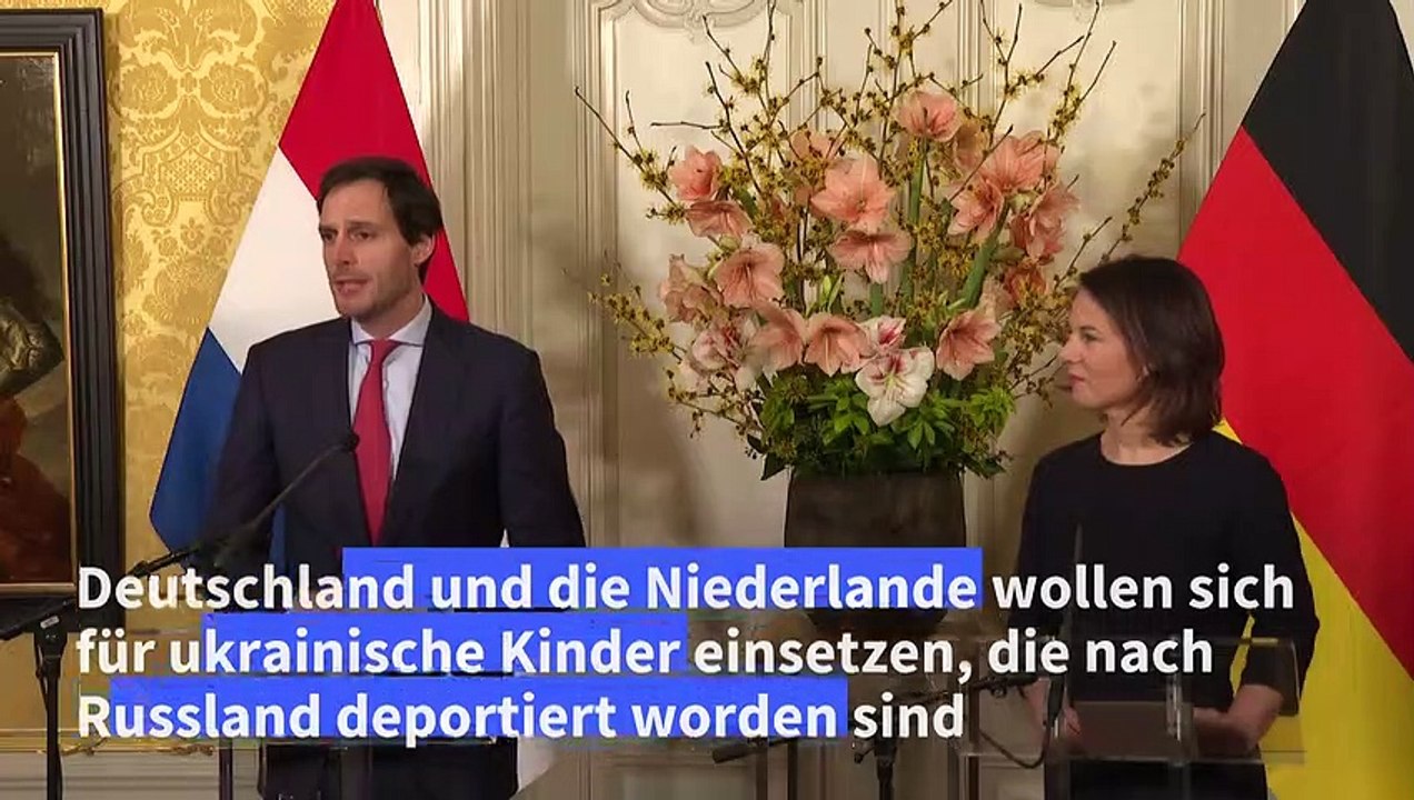 Baerbock will sich für verschleppte ukrainische Kinder einsetzen