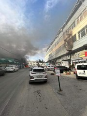 ZEYTİNBURNU'NDA OTO TAMİRCİDE YANGIN