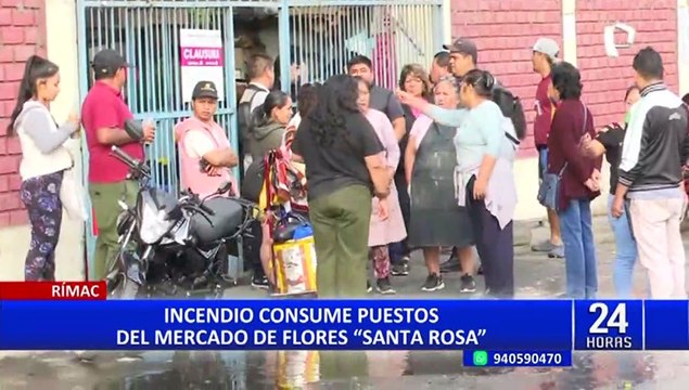 Tragedia en el Rímac: 160 comerciantes afectados tras incendio en el mercado de Flores Santa Rosa