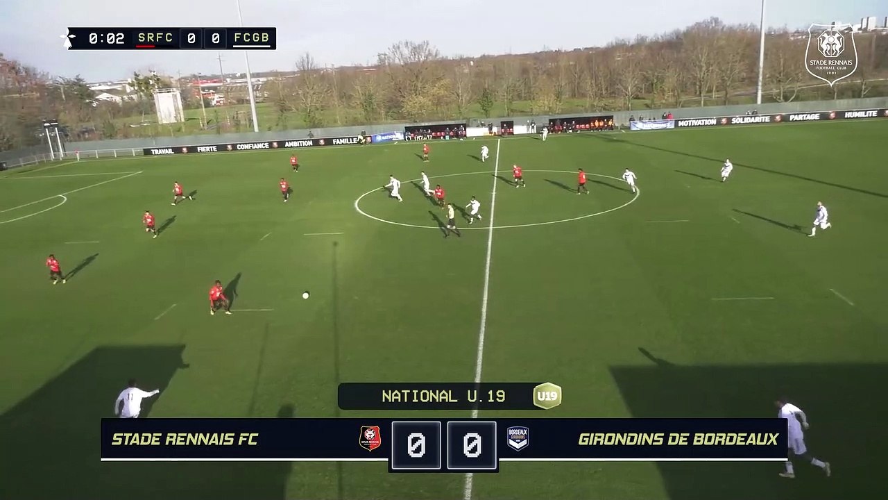 Académie | U19 - Stade Rennais F.C. / Girondins de Bordeaux : 1-0