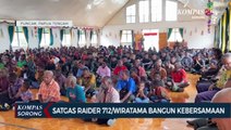 Satgas Raider 712/Wiratama Jalin Kebersamaan Dengan Warga Kabupaten Puncak