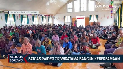 Satgas Raider 712/Wiratama Jalin Kebersamaan Dengan Warga Kabupaten Puncak