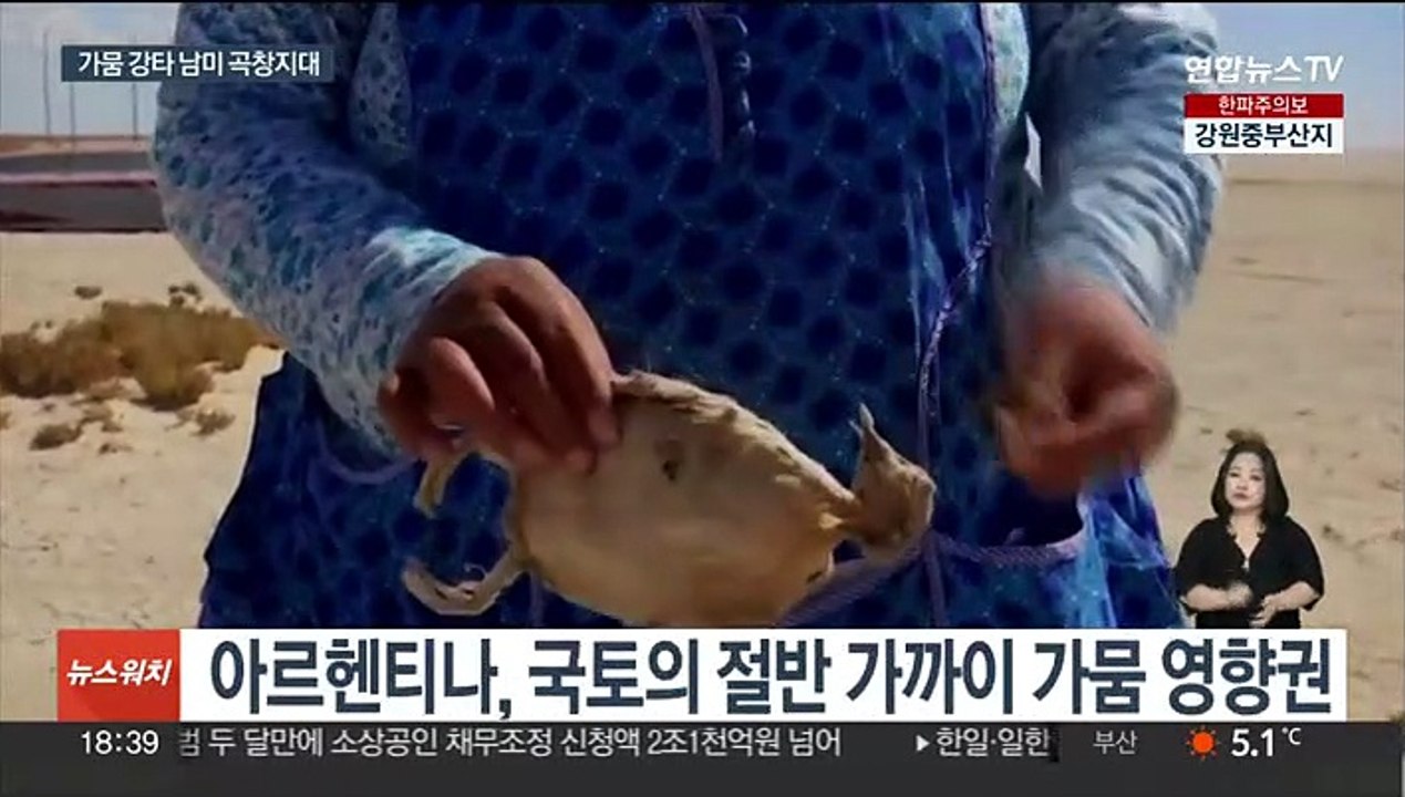 남미 극심한 가뭄…밀 수출국 아르헨 작황 반토막 전망